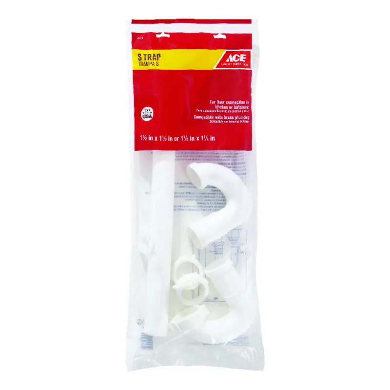 1-1/2 In. Diameter Plastic Sink Trap For Kitchen And Bathroom Connections