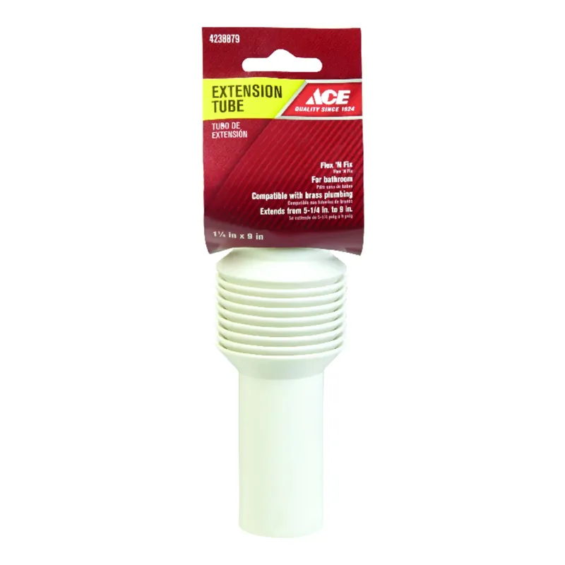 1-1/4 In. Diameter X 9 In. Length Plastic Extension Tube For Sinks