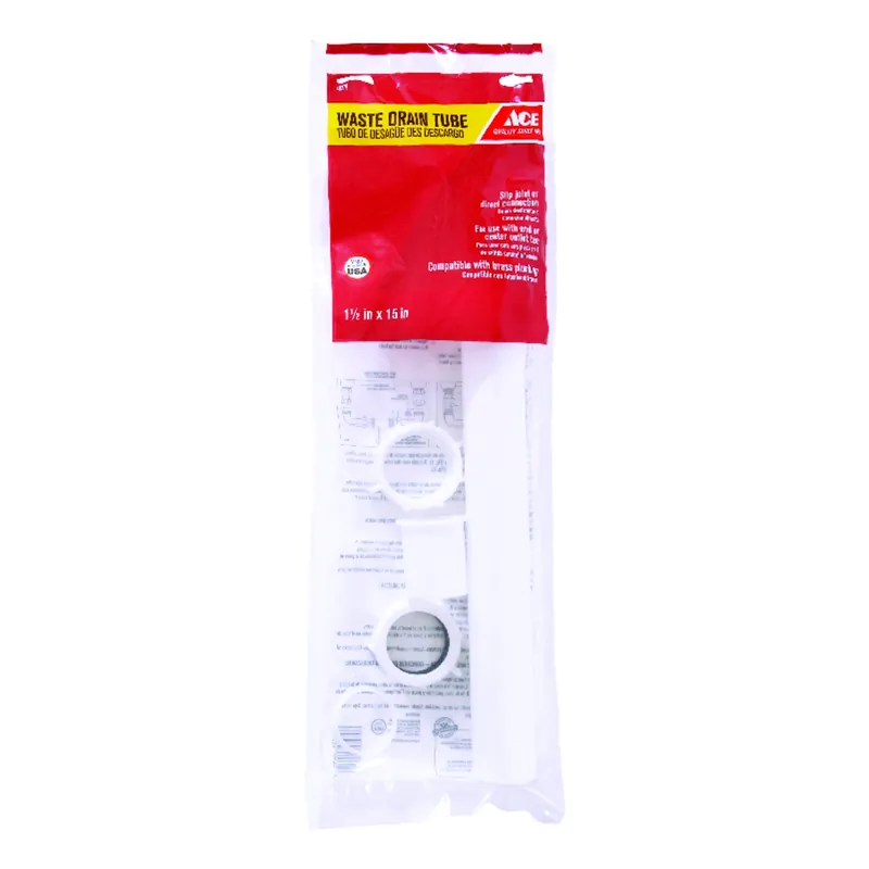 1-1/2 In. Diameter X 15 In. Length Plastic Waste Arm For Sinks