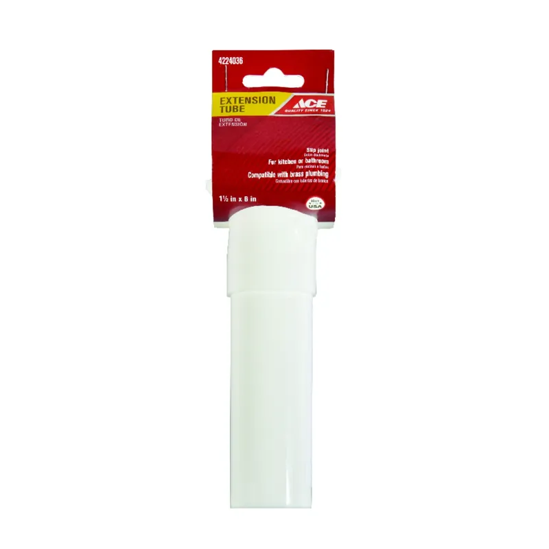 1-1/2 Inch Diameter X 6 Inch Length Polypropylene Extension Tube For Sinks