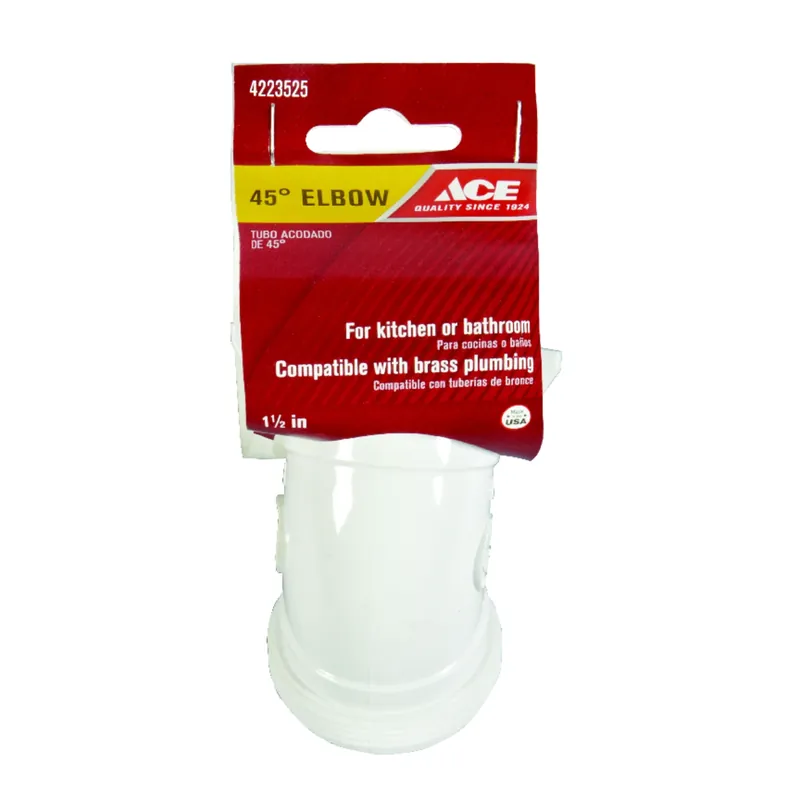 Ace Schedule 40 1-1/2 In. Slip X 1-1/4 In. Dia. Slip Plastic Elbow