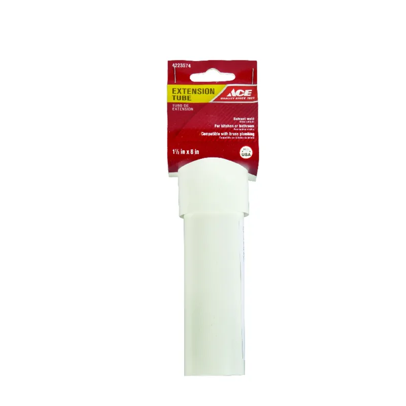 1-1/2 Inch Diameter X 6 Inch Length Polypropylene Extension Tube For Pvc Pipe
