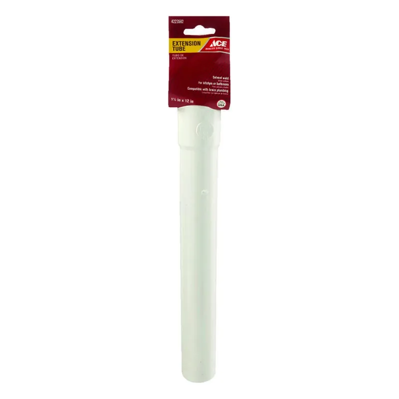 1-1/2 In. Diameter X 12 In. Length Polypropylene Extension Tube For Pvc