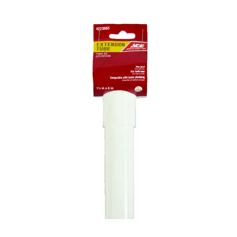 1-1/4 In. Diameter X 6 In. Length Polypropylene Extension Tube With Slip Joint Connection