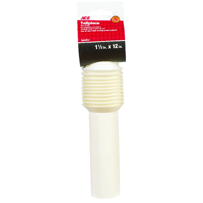 1-1/2 In. Diameter X 12 In. Length Plastic Extension Tailpiece
