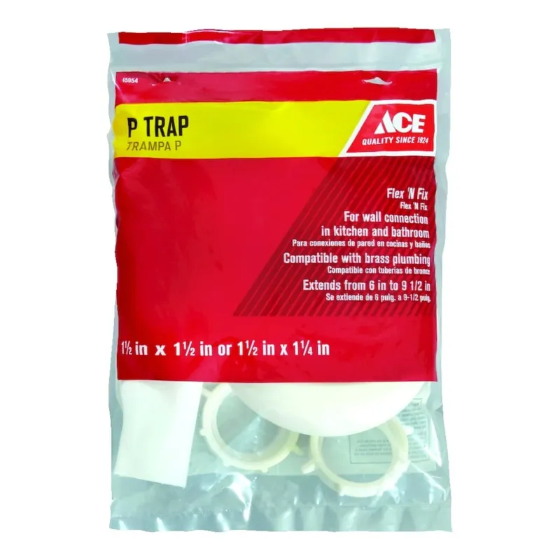 1 1/2 In. Or 1 1/4 In. Pvc P-trap With Reducing Washer