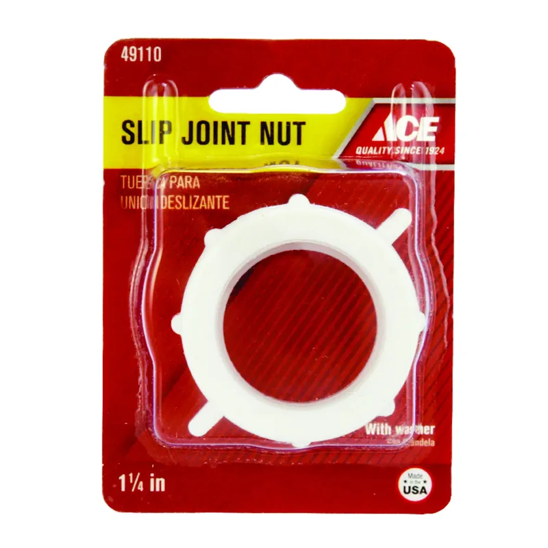 1-1/4 In. Pvc Slip Joint Nut With Washer For Tubular Piping