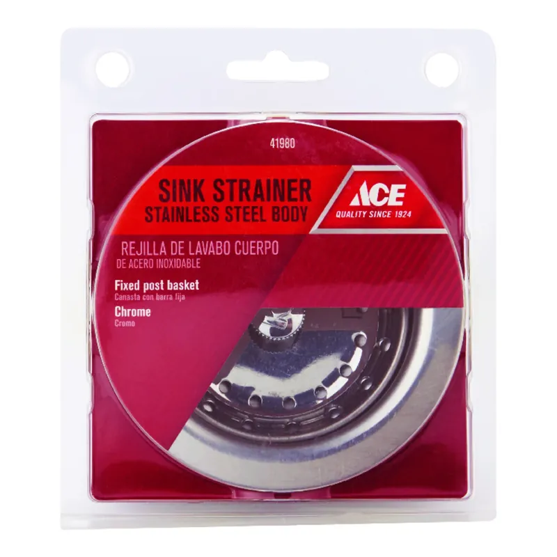 3-1/2 In. Diameter Stainless Steel Basket Strainer Assembly Model Ace8pc