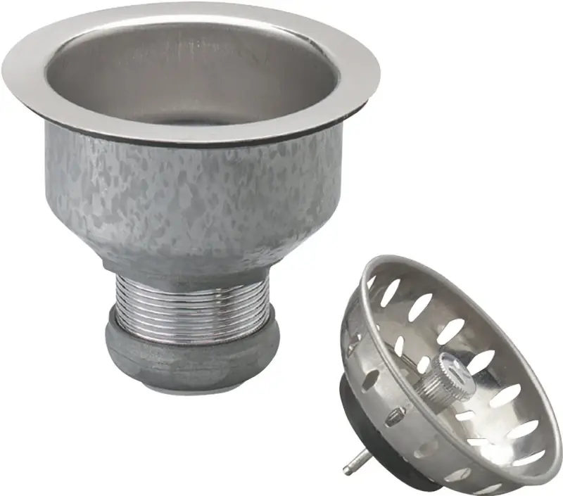 Pp5412 Stainless Steel Strainer With Fixed Cup Lock For 3-1/2 In Dia Opening