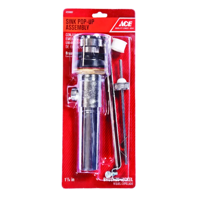 1-1/4 In. Brushed Nickel Mechanical Pop-up Drain Assembly