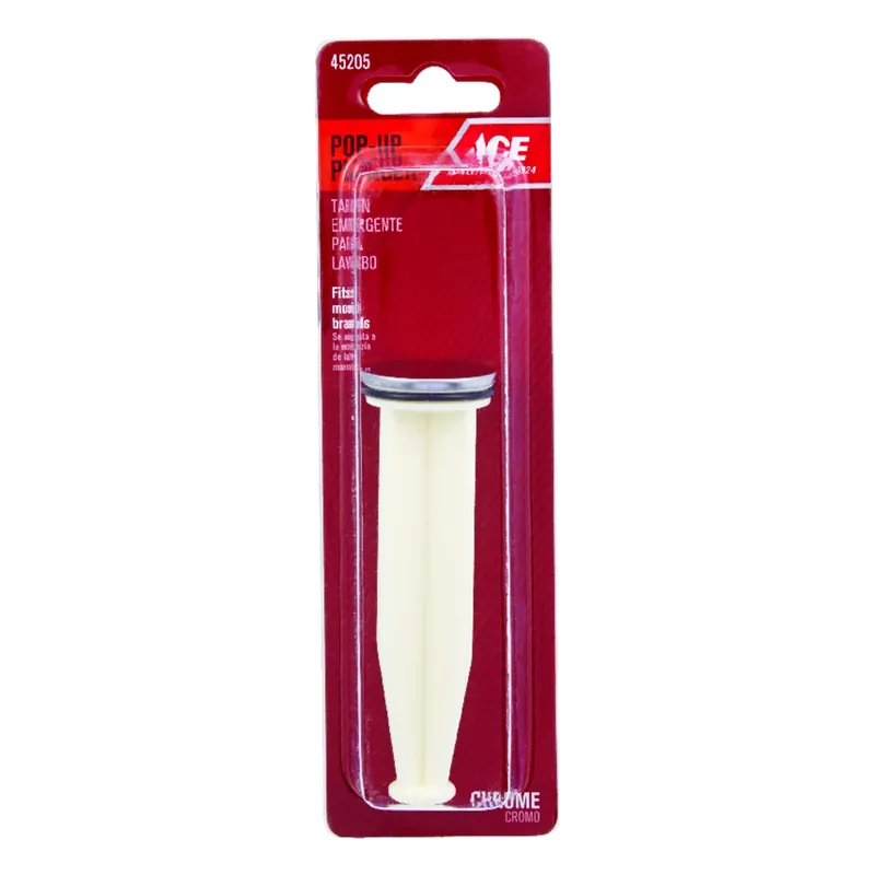 1 1/4 Inch Polished Plastic Pop-up Plunger For Drains
