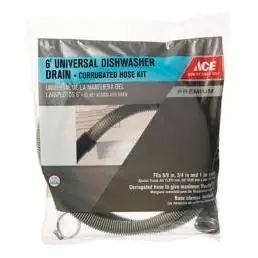 1-5806pcr 6 Ft. Corrugated Dishwasher Discharge Hose - Durable Plastic