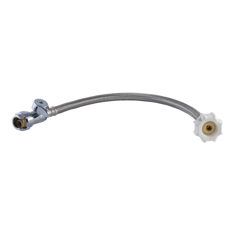 267163 0.5 X 0.87 X 16 In. Push-to-Connect Straight Stop Toilet Connector