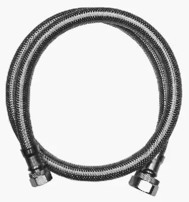 Faucet Connector, Stainless Steel, 3/8 Compression X 1/2 FIP X 36 In.