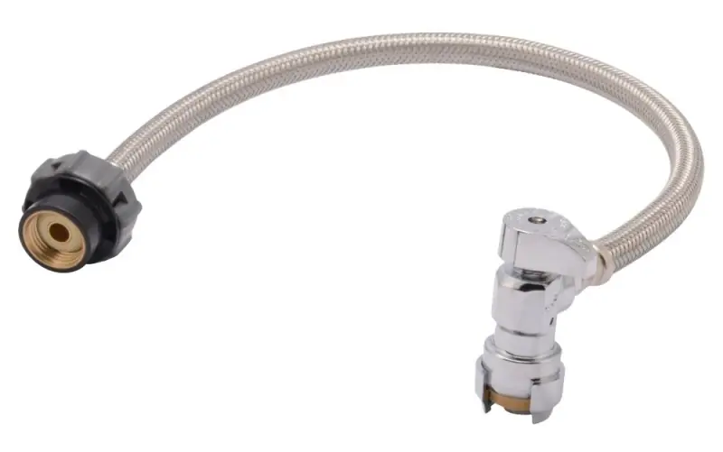 Click Seal 1/2 In. X 1/2 In. X 20 In. L Stainless Steel Faucet Connector