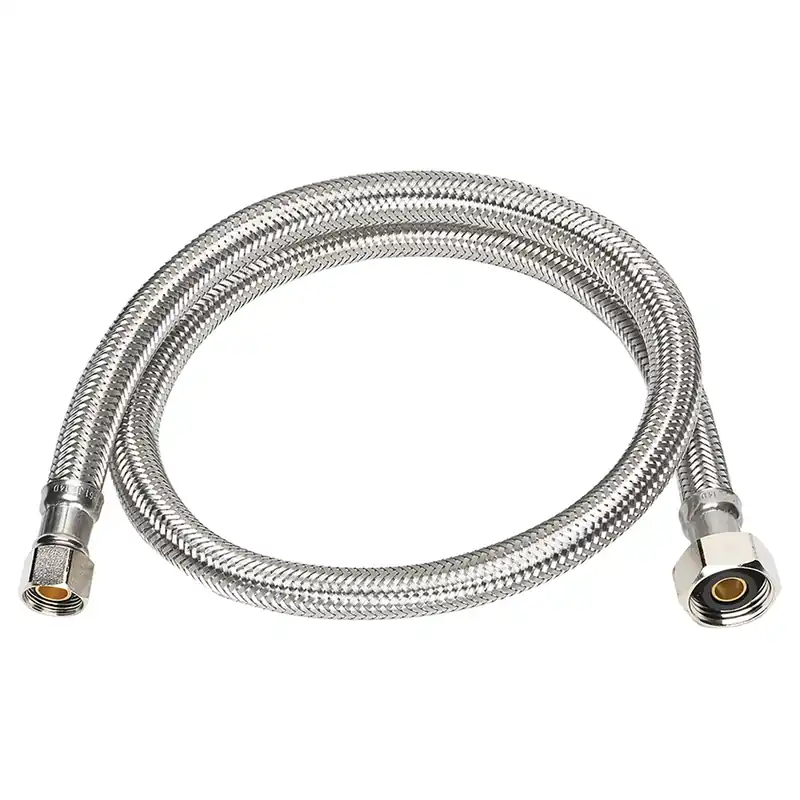 30 In. Stainless Steel Faucet Supply Line, 3/8 In. Compression X 1/2 In. Fip