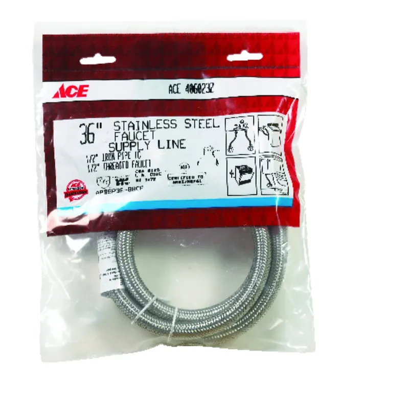 1/2 In. Fip X 1/2 In. D Fip 36 In. Braided Stainless Steel Supply Line