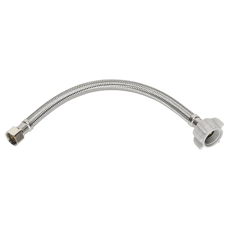 16 In. Brass Toilet Supply Line With 1/2 In. Fip And 7/8 In. D Ballcock