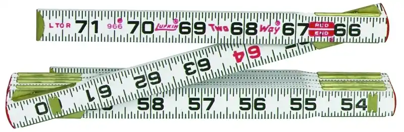 6 Ft. X 5/8 In. Two Way Folding Rule Model 966n