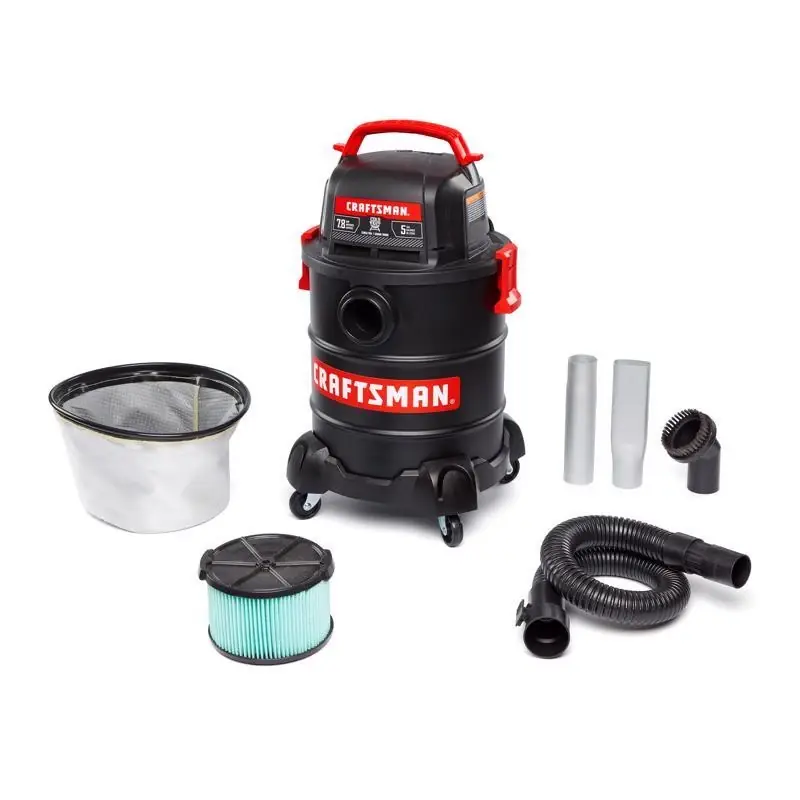 Craftsman Cmxevbe17050 5 Gallon Corded Ash Vacuum 7.8 Amps 120 Volt