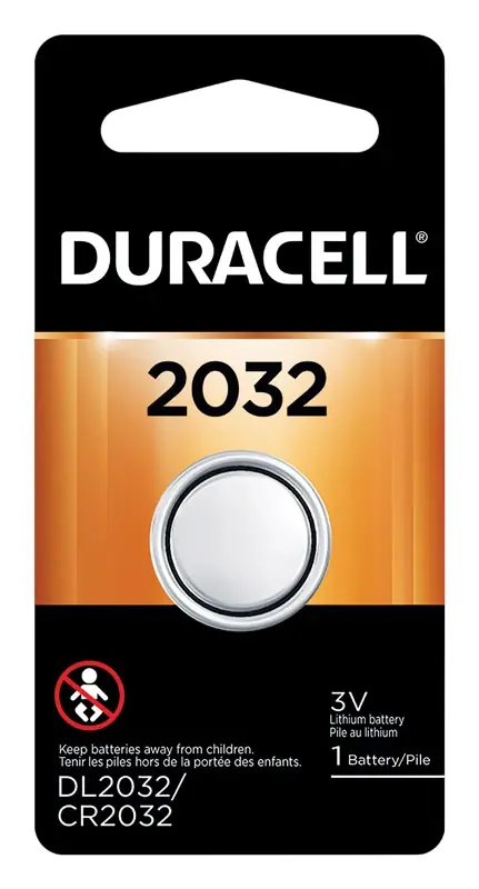 Duracell Lithium Coin 2032 3 V 225 MAh Security And Electronic Battery 1 Pk