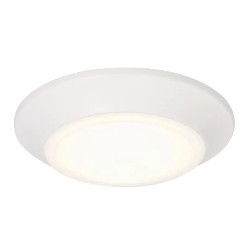 Westinghouse Makira Frost White Flush‑Mount Ceiling Light – 1" H × 6" W