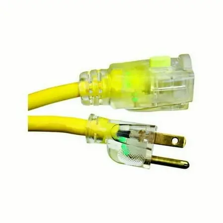 632-34037b 50 Ft. Yellow 14-3 Sjtw Extension Cord