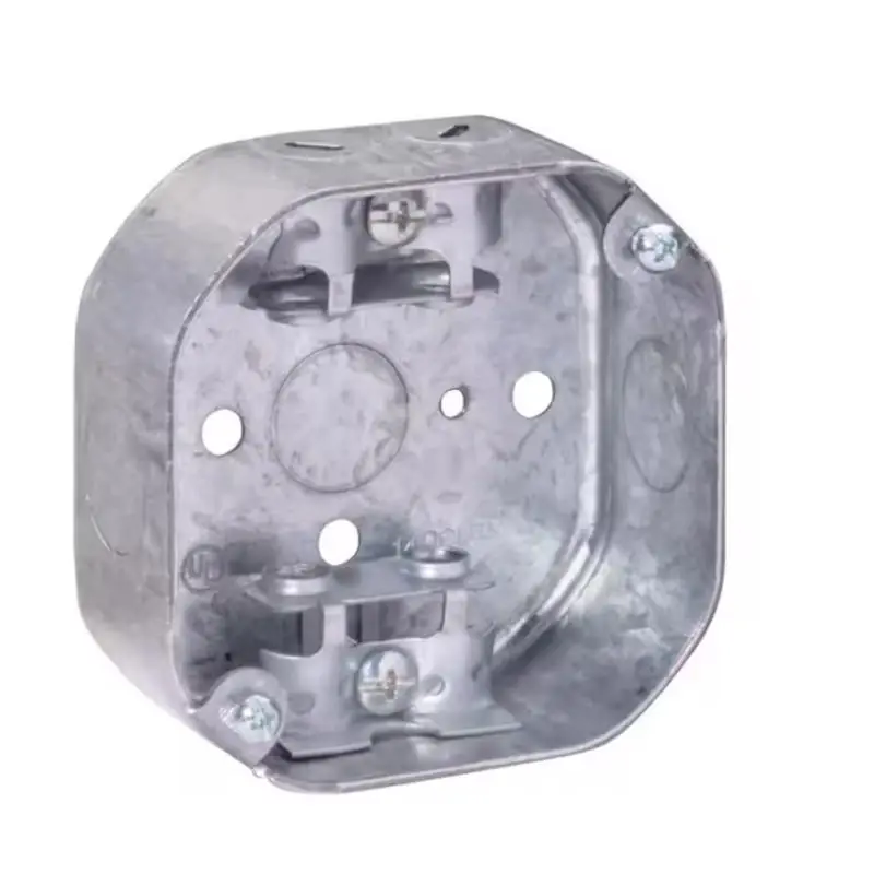 4 Inch Octagon Steel Box Mount For New And Old Work - Model 54151-bx-upc
