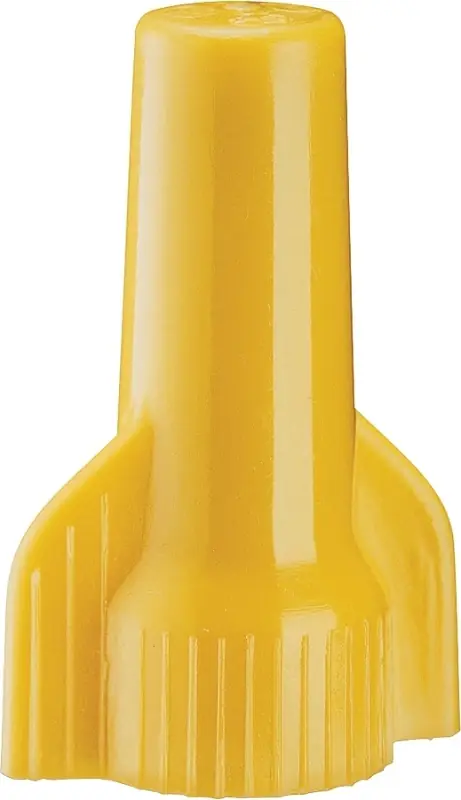 Wing-Gard Medium Wire Connector, Square Spring, 18-10 AWG, Yellow, 100-Pk.