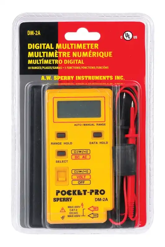 200mv/2/20/200/1000 Vac/vdc Digital Multimeter With Carrying Case