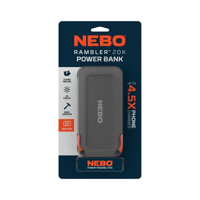 NEBO Rambler Power Bank 20000 MAh 1 Pk