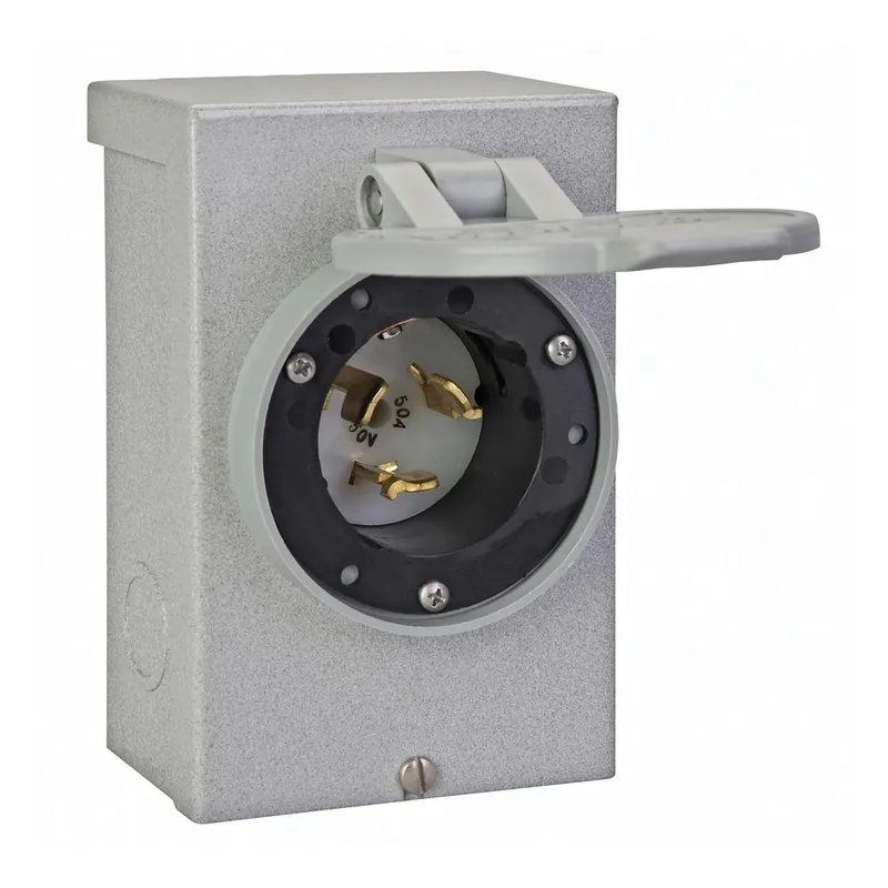 Reliance 50 Amp Generator Power Inlet Box Model Pb50 For Safe Power Transfer