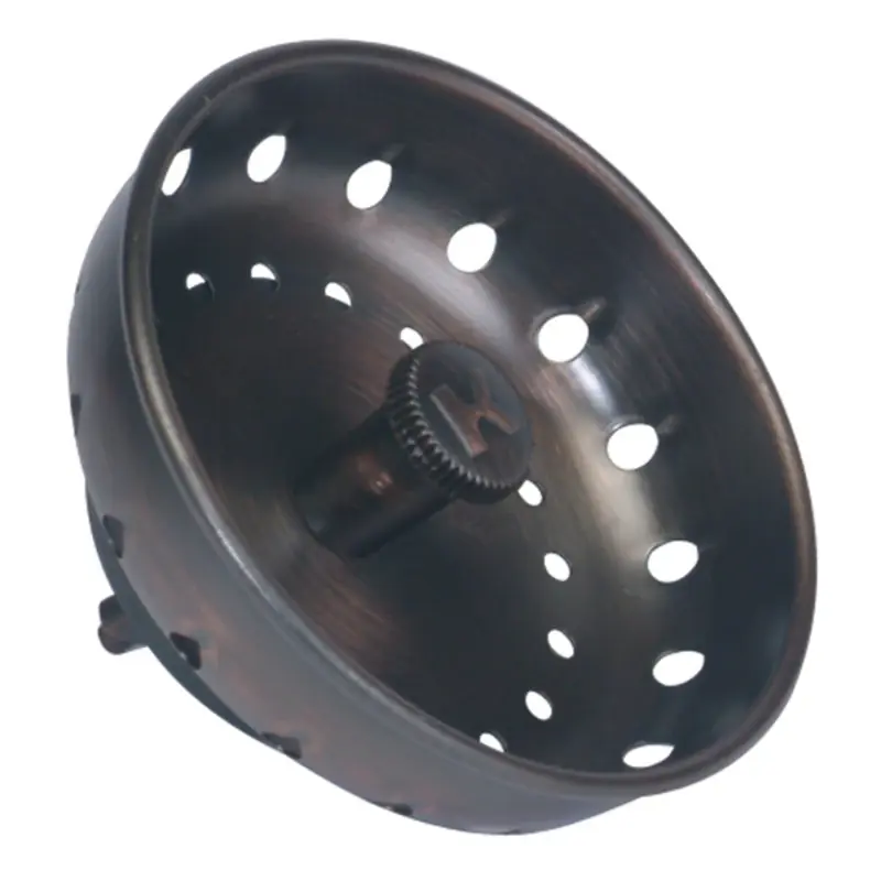 3.5 In. Diameter Venetian Brass Kitchen Sink Strainer Basket Model K2431-1vb