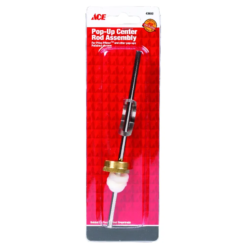 5/8 In. Polished Chrome Pop-up Center Rod Assembly For Lavatory Sinks