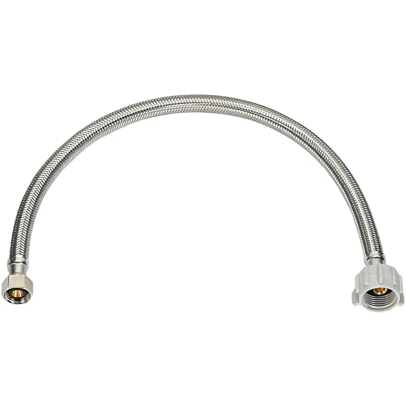 3/8 In. Compression X 7/8 In. Dia. X 12 In. Braided Stainless Steel Toilet Supply Line