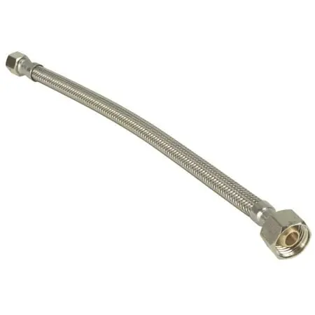 Lsp Products 291649 Aquaglo Mightyflex Stainless Steel Connector 3/8 In. Compression X 1/2 In. Fip 16 In. Long Lead Free