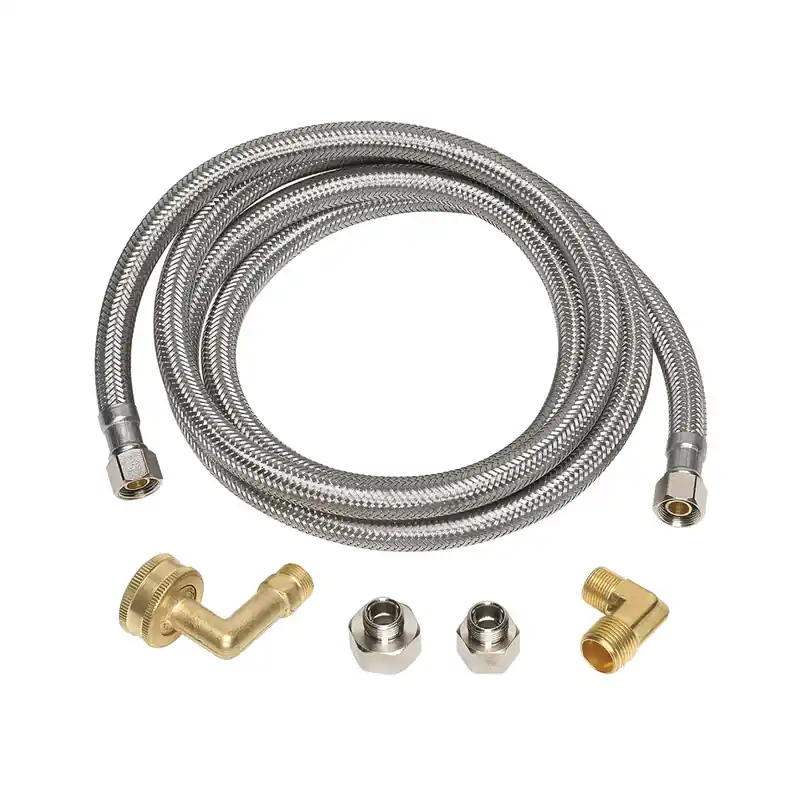 3/8 In. Compression X 3/8 In. Diameter Mip 72 In. Braided Stainless Steel Supply Line