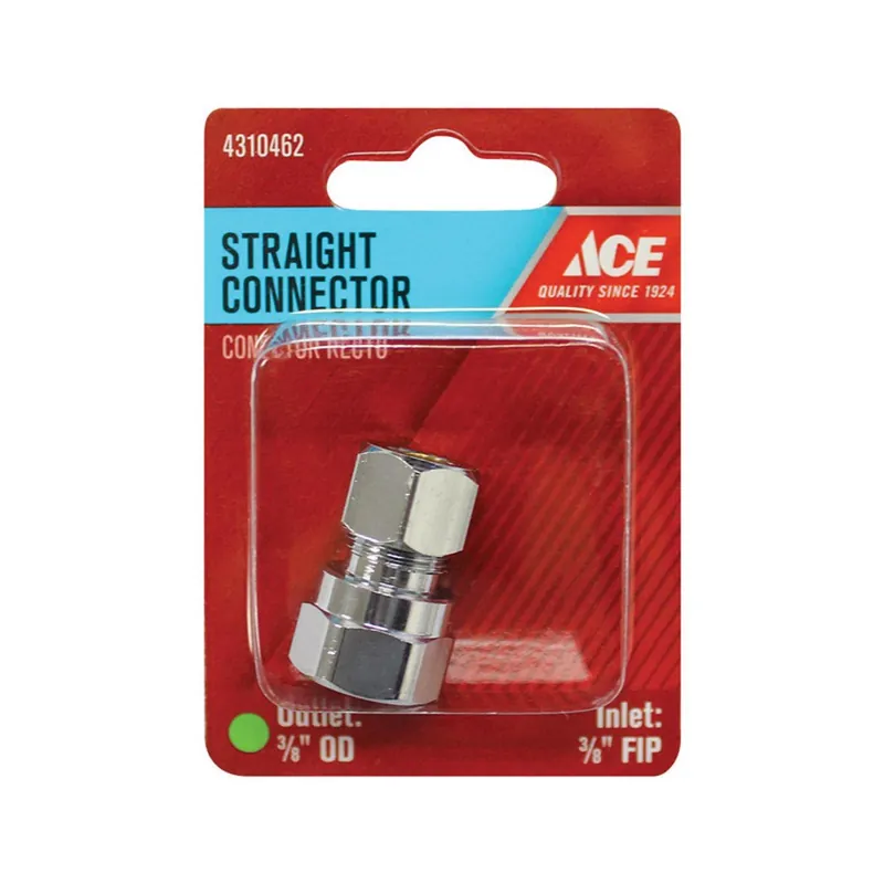 3/8 In. Fpt X 3/8 In. Diameter Compression Brass Straight Connector