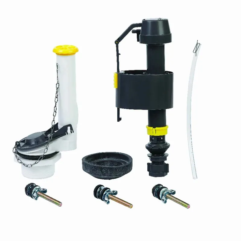 Universal Toilet Tank Fill Valve And Flapper Kit, Adjustable 9.5 To 13.5 Inches