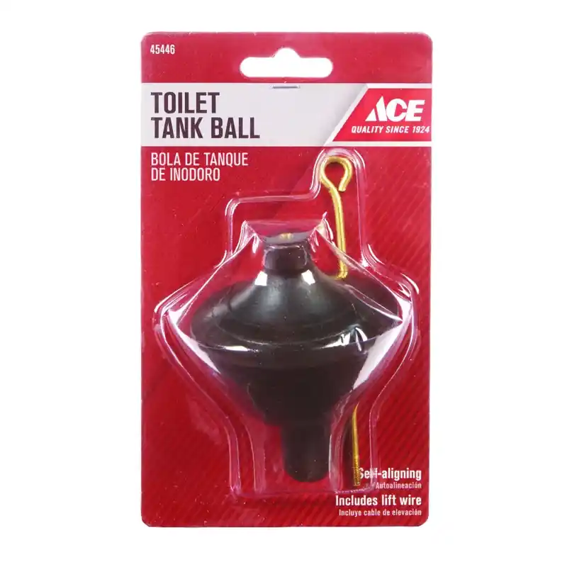 Toilet Tank Ball Black Rubber Universal Replacement Part Ace835-38