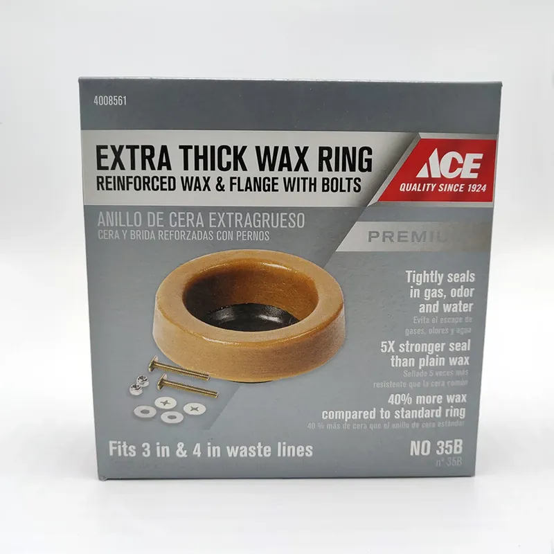 Toilet Bowl Gasket With Flange - Extra Thick Wax Ring For 3 And 4 Inch Waste Lines