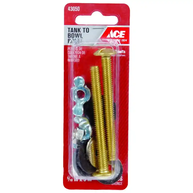 Tank To Bowl Bolts Brass 5/16" Wide 3" Length Model Ace835-180
