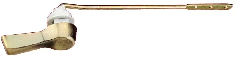 Pp835-64 Antique Brass Toilet Flush Lever With Plastic Nut And Spud
