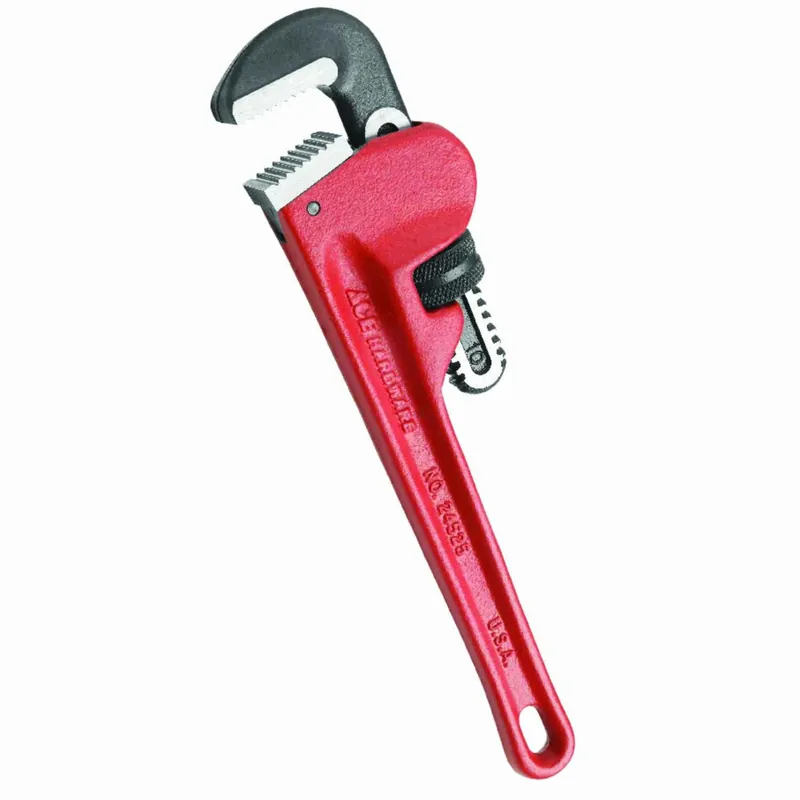 10 In. Heavy Duty Pipe Wrench With I-beam Handle And 1-1/2 In. Capacity