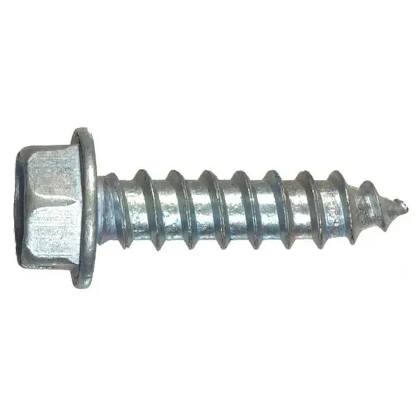 The Hillman Group 41030 Hex Washer Head Slotted Sheet Metal Screw, 12-Inch X 3/4-Inch, 75-Pack
