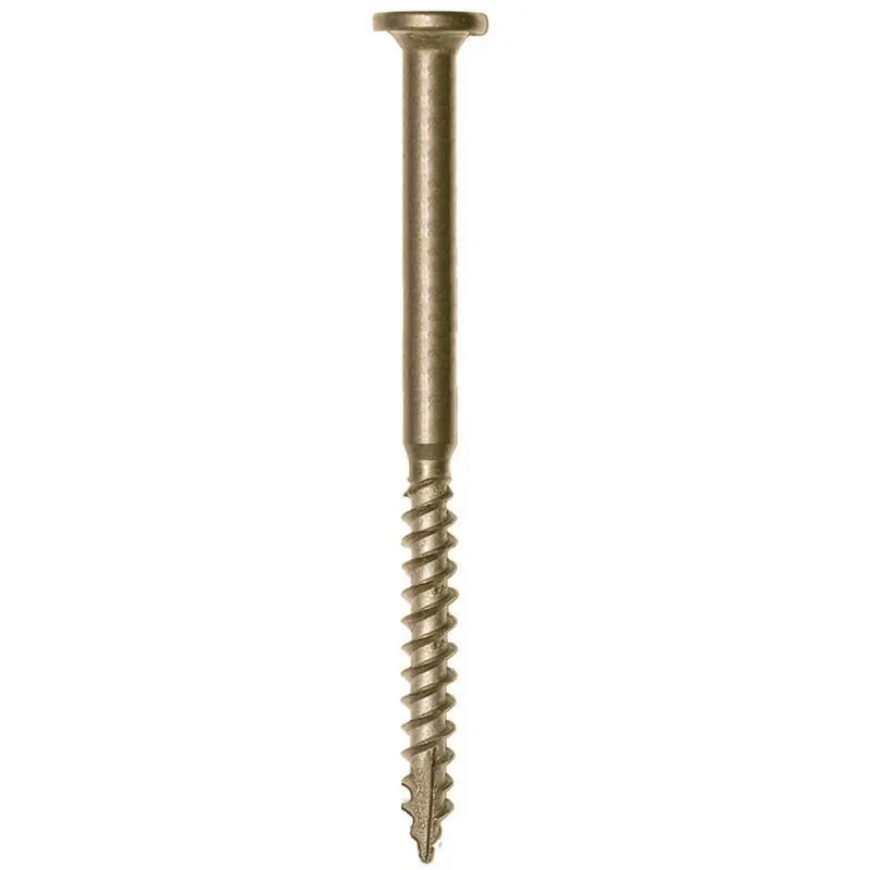 9 X 2-7/8-in Gold Polymer Round-head Structural Wood Screws - 50 Count