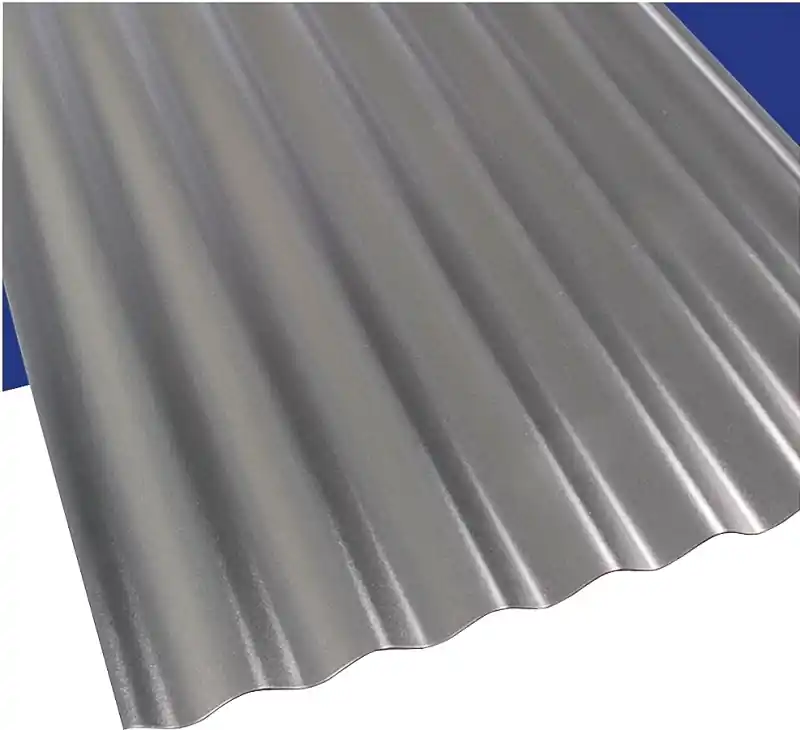 26 In. W X 8 Ft. L Gray Polycarbonate Corrugated Roof Panel