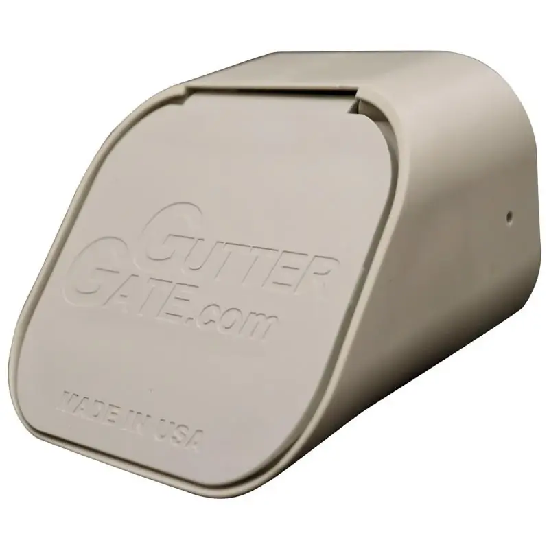 3 In. H X 3 In. W X 4 In. L White Plastic Rectangular Downspout Adapter