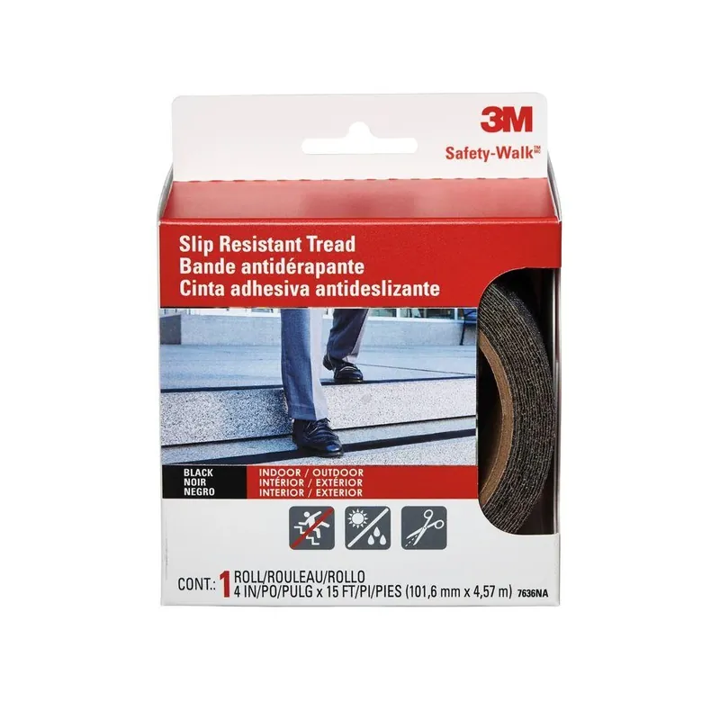 3M Safety-Walk Black Anti-Slip Tape 4 In. W X 15 Ft. L 1 Pk