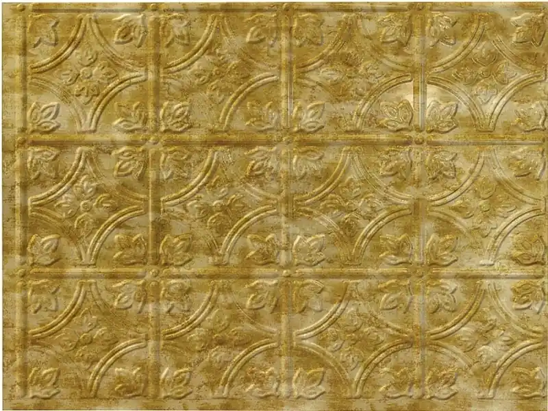 18 In. X 24 In. Bermuda Bronze Thermoplastic Backsplash Panel, Traditional 1